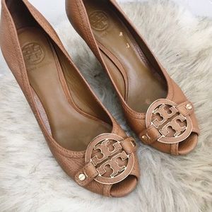 Tory Burch Camel Wedges
